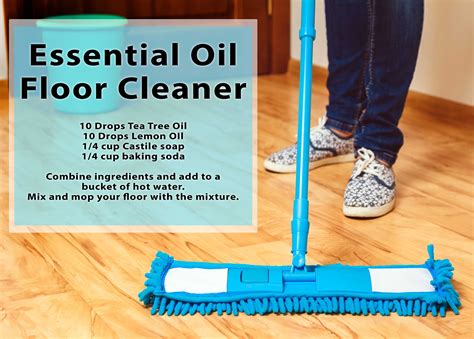 Can you put essential oils in floor cleaner?