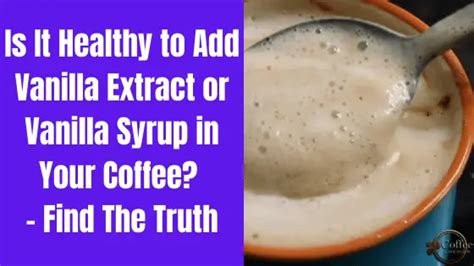 Can you put extracts in coffee?