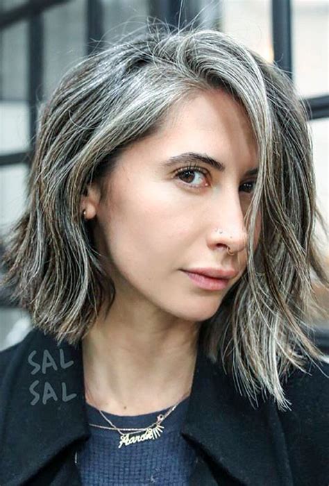 Can you put grey streaks in black hair?