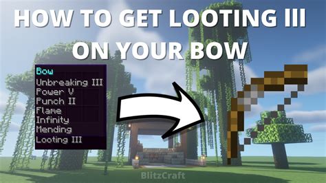 Can you put looting on a bow?