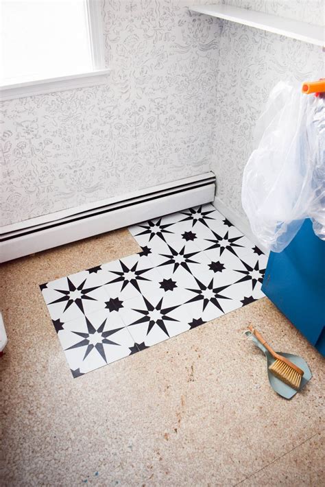 Can you put peel and stick tiles on an uneven floor?