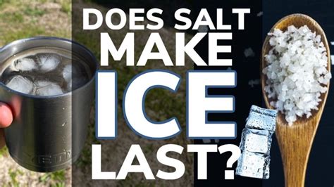 Can you put salt on ice in a cooler?