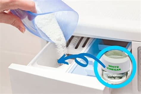 Can you put vinegar in detergent compartment?