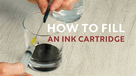 Can you put water in ink cartridges?