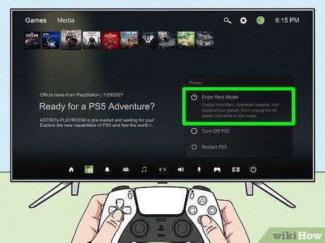 Can you put your PS5 in rest mode from the app?