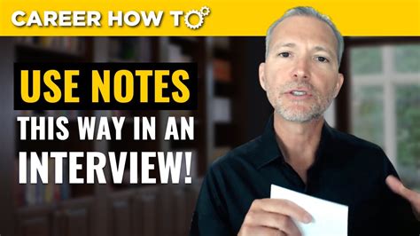 Can you read your notes during an interview?