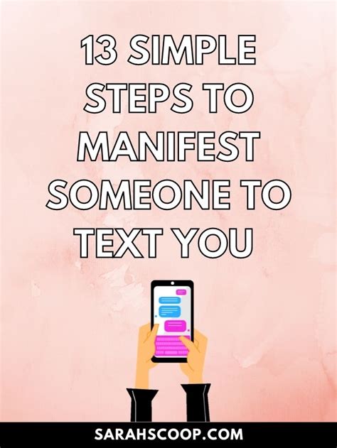 Can you really manifest a text from someone?
