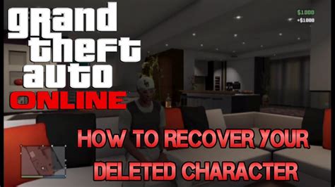 Can you recover a deleted GTA character?