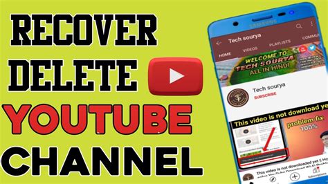 Can you recover a deleted YouTube channel?