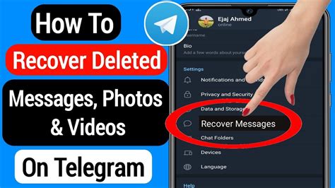 Can you recover deleted Telegram chats?