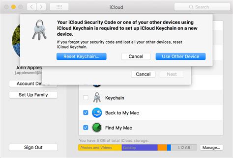Can you recover iCloud Keychain?
