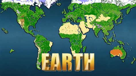 Can you recreate earth in Minecraft?