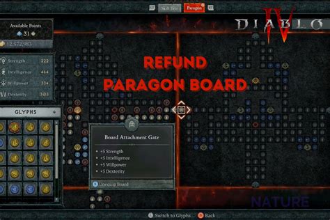 Can you refund Paragon Diablo 4?
