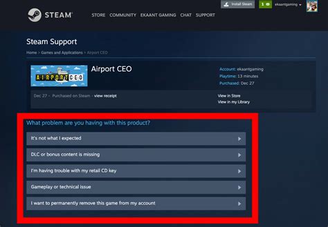 Can you refund Steam games for credit?