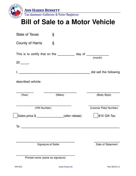 Can you register a car with a bill of sale and no title in Texas?