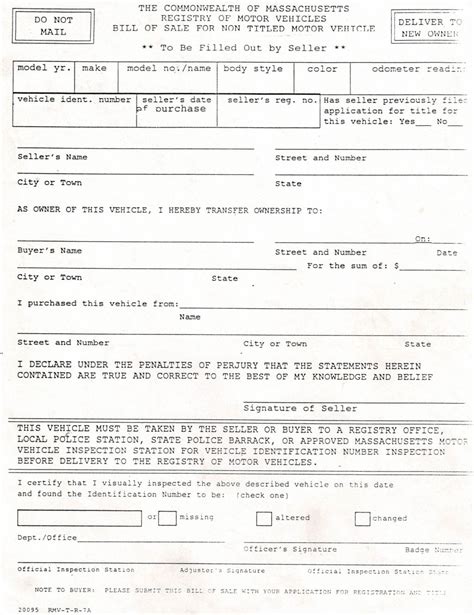 Can you register an old car without title in MA?