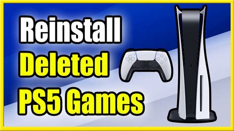 Can you reinstall a game on PS5 after deleting it?