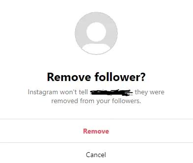 Can you remove a follower at any time?