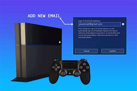 Can you remove an email from a ps4 account?