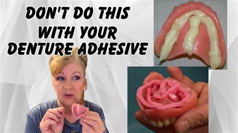 Can you remove denture adhesive cream?