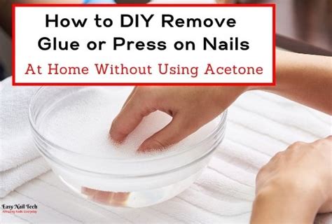 Can you remove press on nails without acetone?