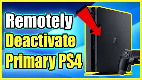 Can you remove primary PS4?