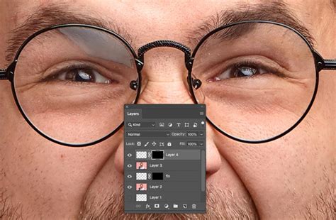 Can you remove reflection from glasses in Photoshop?