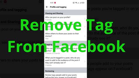 Can you remove tag on Facebook?