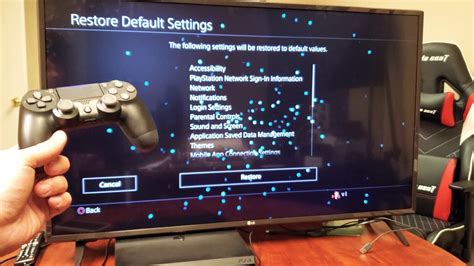 Can you reset a PS4 without internet?