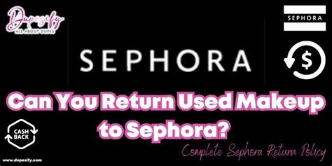 Can you return foundation to Sephora if you don't like it?