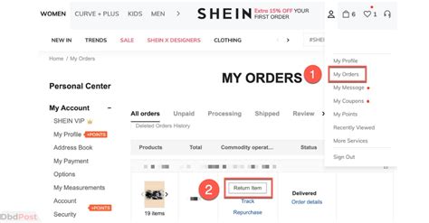 Can you return from SHEIN?