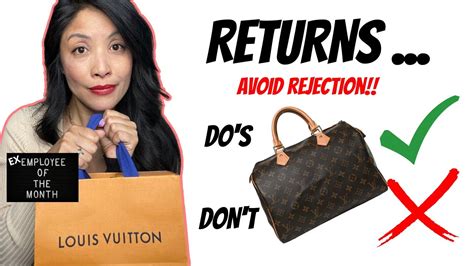 Can you return opened Louis Vuitton?