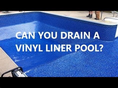 Can you reuse a pool liner after draining?