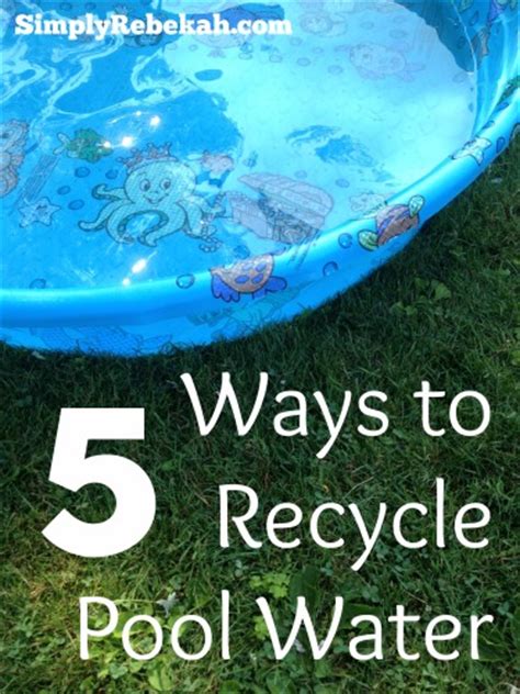 Can you reuse pool water?