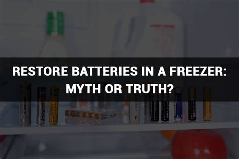 Can you revive a battery by putting it in the freezer?