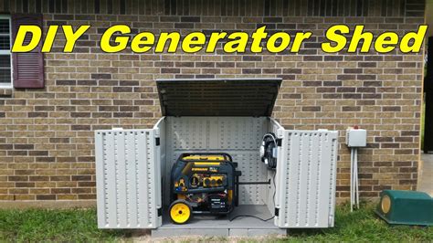 Can you run a generator inside a shed?