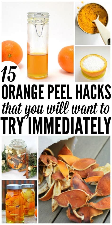 Can you save orange peels for drinks?