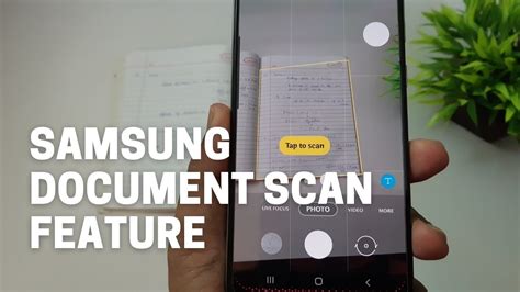 Can you scan with Samsung camera?