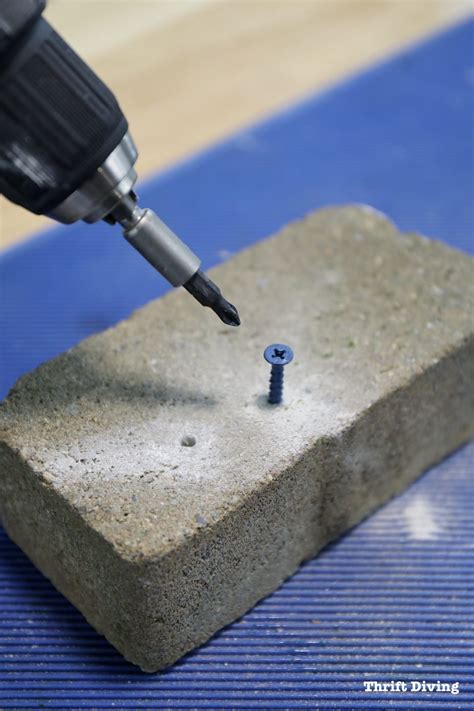 Can you screw into concrete without drilling?