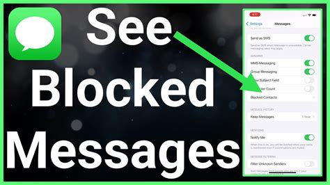 Can you see any blocked messages on iPhone?