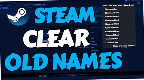 Can you see past names on Steam?