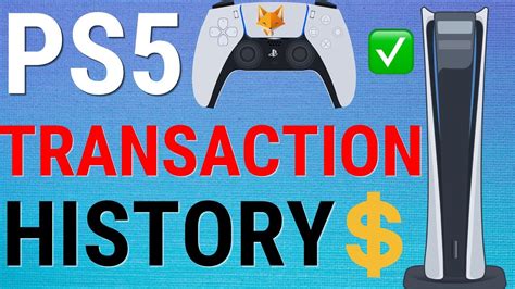 Can you see transaction history on PS5?