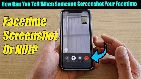 Can you see when someone screenshots FaceTime?