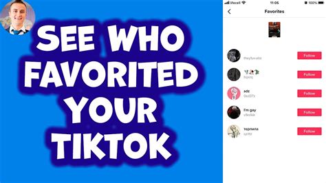 Can you see who favorites your Tiktoks?