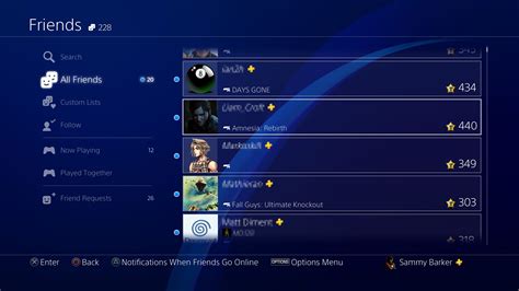 Can you see your friends on PS5?