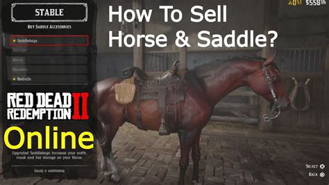 Can you sell your first horse RDR2?