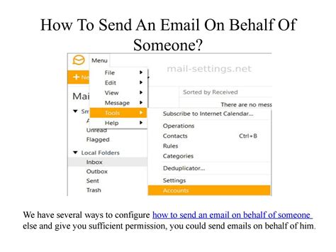 Can you send mail on behalf of someone else?