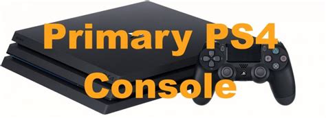 Can you set 2 PS4 as primary?