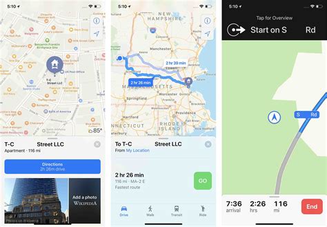 Can you set a specific route on Apple Maps?