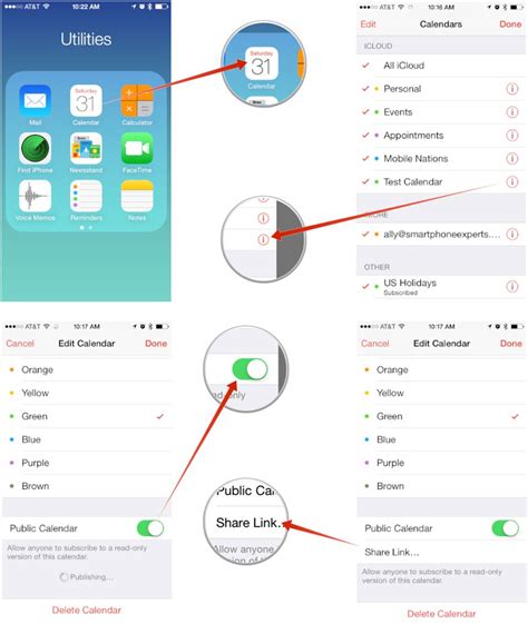 Can you share calendar between iPhone and iPad?